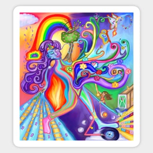 Tripazoid Psychedelic Art Journey Sticker